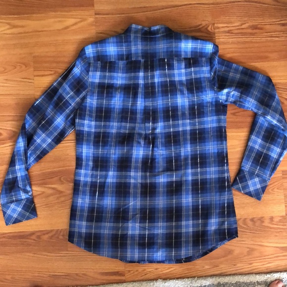 Blue plaid long sleeve shirt Banana Republic - Picture 3 of 3